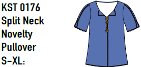 Lulu-B SPLIT NECK NOVELTY PULLOV