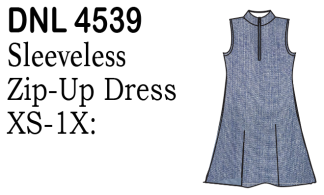 Lulu-B Slv.Less Zip Up Dress