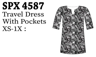 Lulu-B Notched Travel Dress