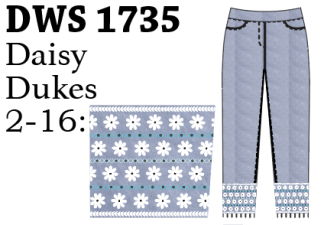 Lulu-B Emb. Pants (Daisy Dukes)